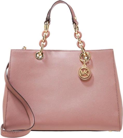 michael kors cynthia dusty rose|Michael Kors Dusty Rose Saffiano Leather Cynthia Satchel.